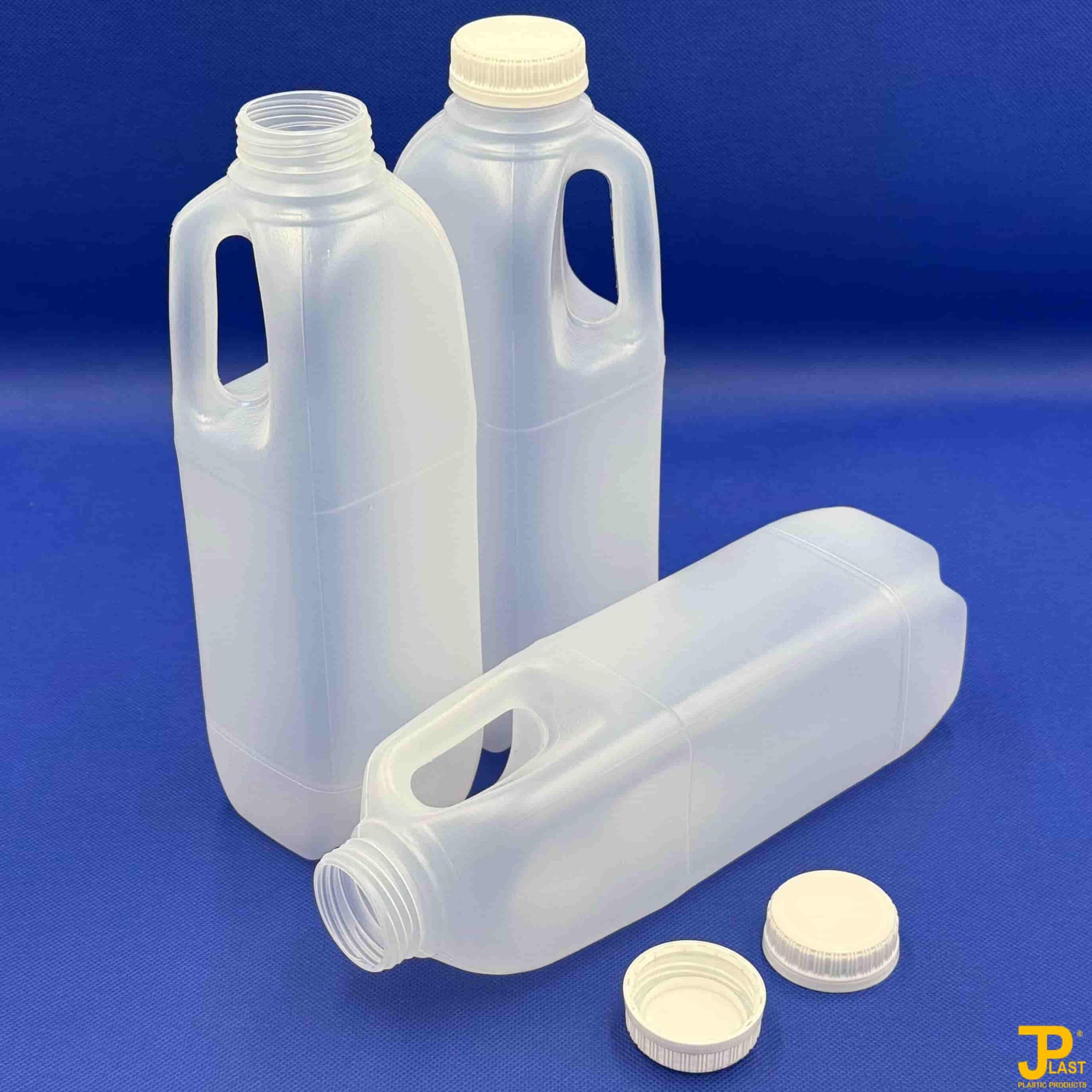 Natural HDPE Milk Bottle 1000ml S/Cap W/Neck (38mm) - Image 2