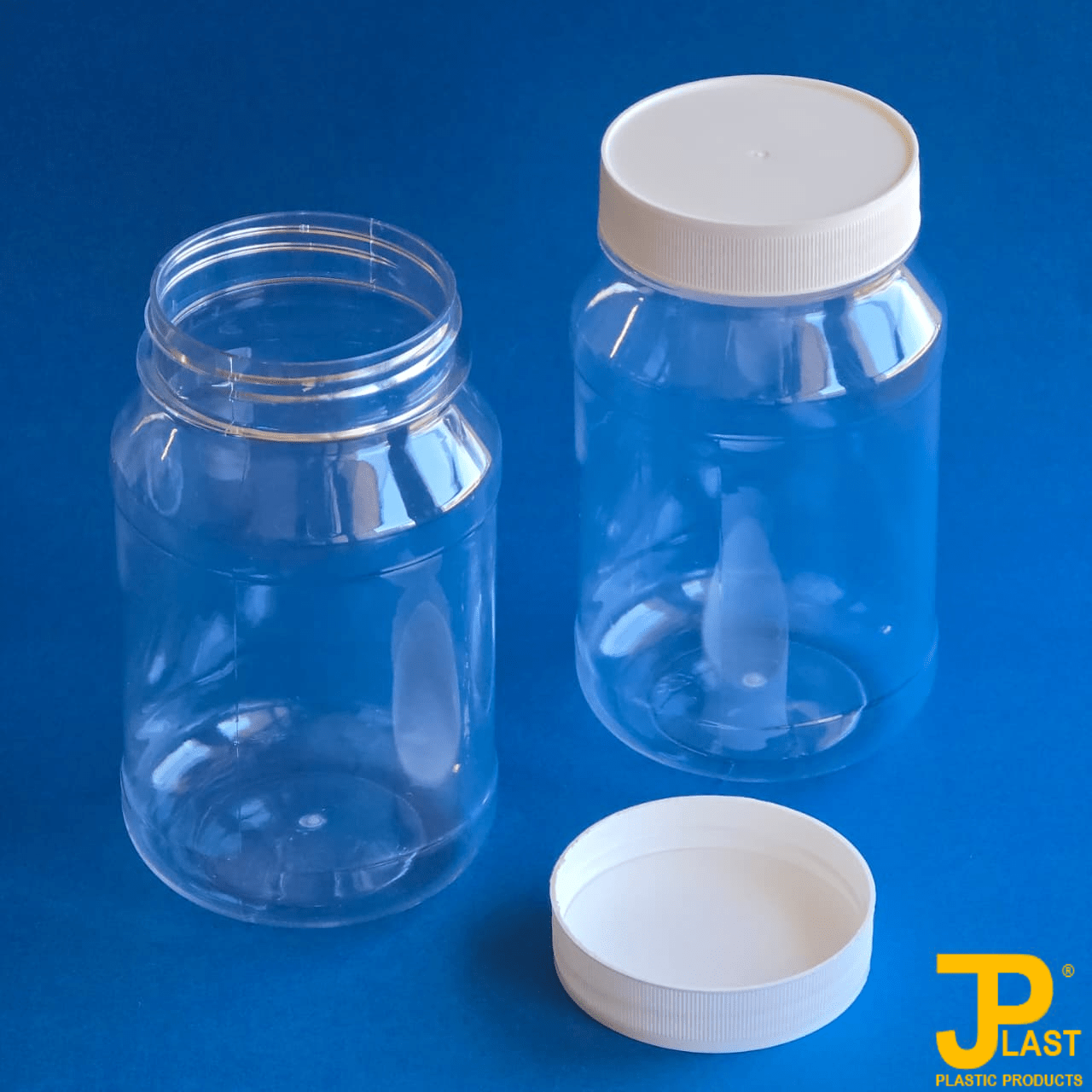 Jar clear 500ml PET with s/cap.